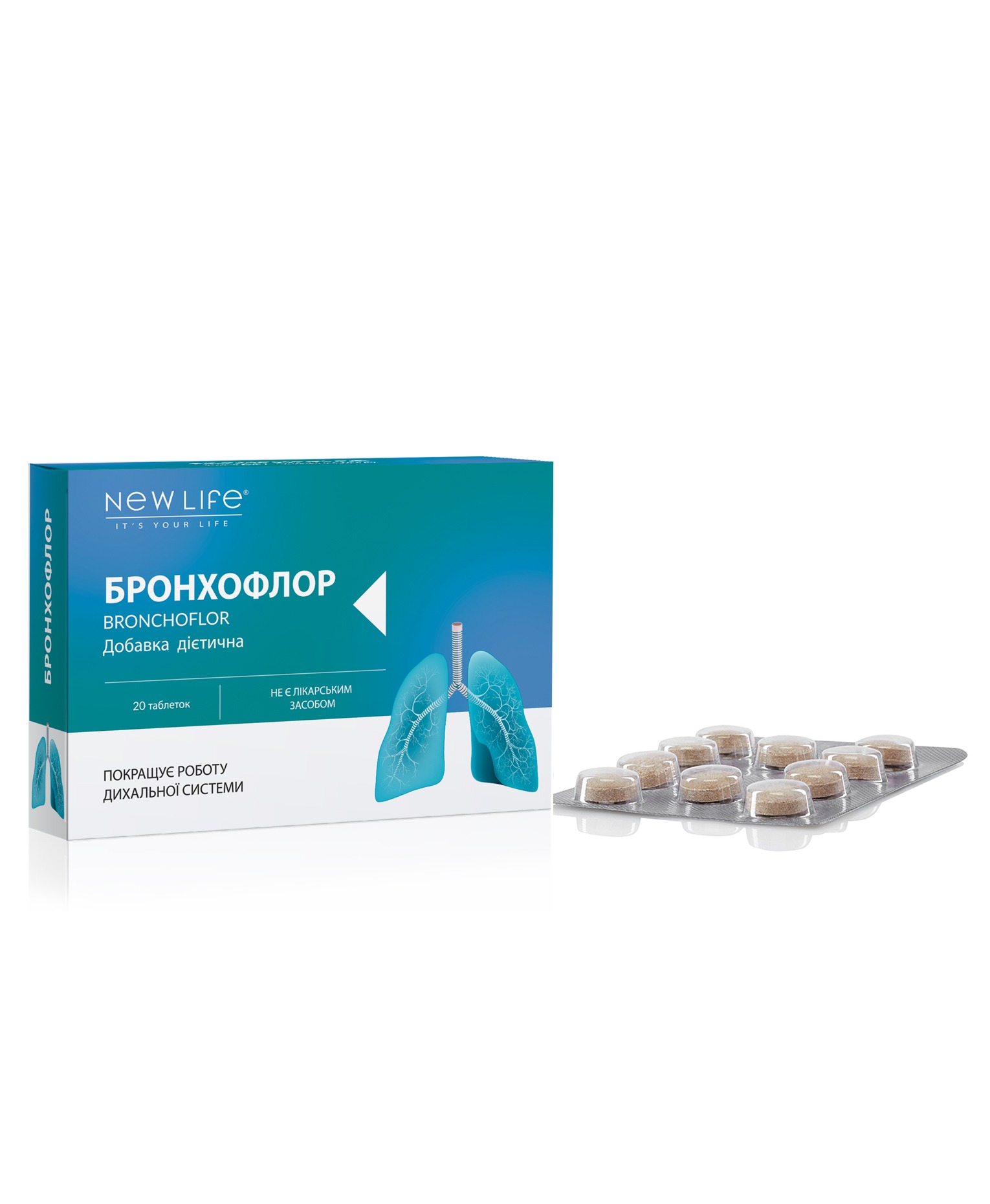Бронхофлор біодобавка - Нове Життя